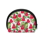 White Tropical Watermelon Pattern Print Coin Purse