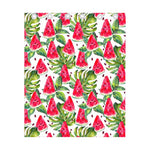 White Tropical Watermelon Pattern Print Curtain