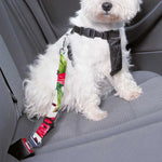 White Tropical Watermelon Pattern Print Dog Seat Belt