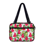 White Tropical Watermelon Pattern Print Double Strap Bible Bag