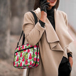 White Tropical Watermelon Pattern Print Double Strap Bible Bag