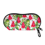 White Tropical Watermelon Pattern Print Glasses Case