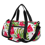 White Tropical Watermelon Pattern Print Gym Bag