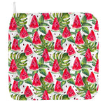 White Tropical Watermelon Pattern Print Hand Towel