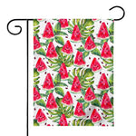 White Tropical Watermelon Pattern Print House Flag