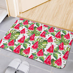 White Tropical Watermelon Pattern Print Indoor Door Mat