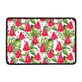 White Tropical Watermelon Pattern Print Kitchen Mat