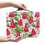 White Tropical Watermelon Pattern Print Leather Bible Cover