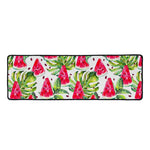 White Tropical Watermelon Pattern Print Long Kitchen Mat