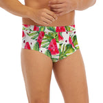White Tropical Watermelon Pattern Print Men's Briefs