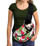 White Tropical Watermelon Pattern Print Pet Sling Carrier