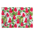 White Tropical Watermelon Pattern Print Placemat