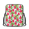 White Tropical Watermelon Pattern Print Rectangular Crossbody Bag