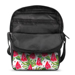 White Tropical Watermelon Pattern Print Rectangular Crossbody Bag