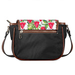 White Tropical Watermelon Pattern Print Saddle Bag