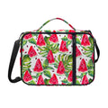 White Tropical Watermelon Pattern Print Shoulder Strap Bible Bag