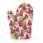 White Tropical Watermelon Pattern Print Single Oven Mitt