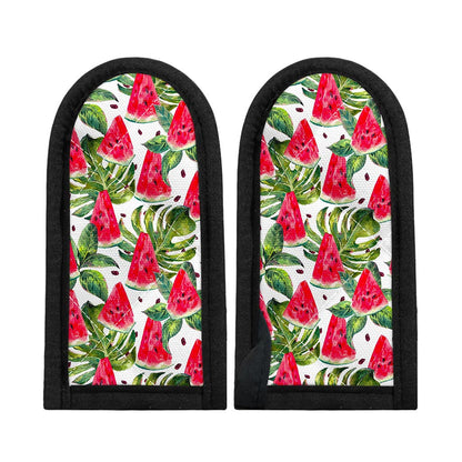 White Tropical Watermelon Pattern Print Skillet Handle Cover