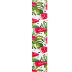 White Tropical Watermelon Pattern Print Table Runner