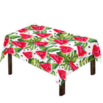 White Tropical Watermelon Pattern Print Tablecloth