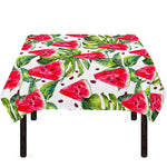 White Tropical Watermelon Pattern Print Tablecloth