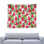 White Tropical Watermelon Pattern Print Tapestry
