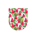 White Tropical Watermelon Pattern Print Toilet Lid Cover
