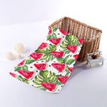 White Tropical Watermelon Pattern Print Towel