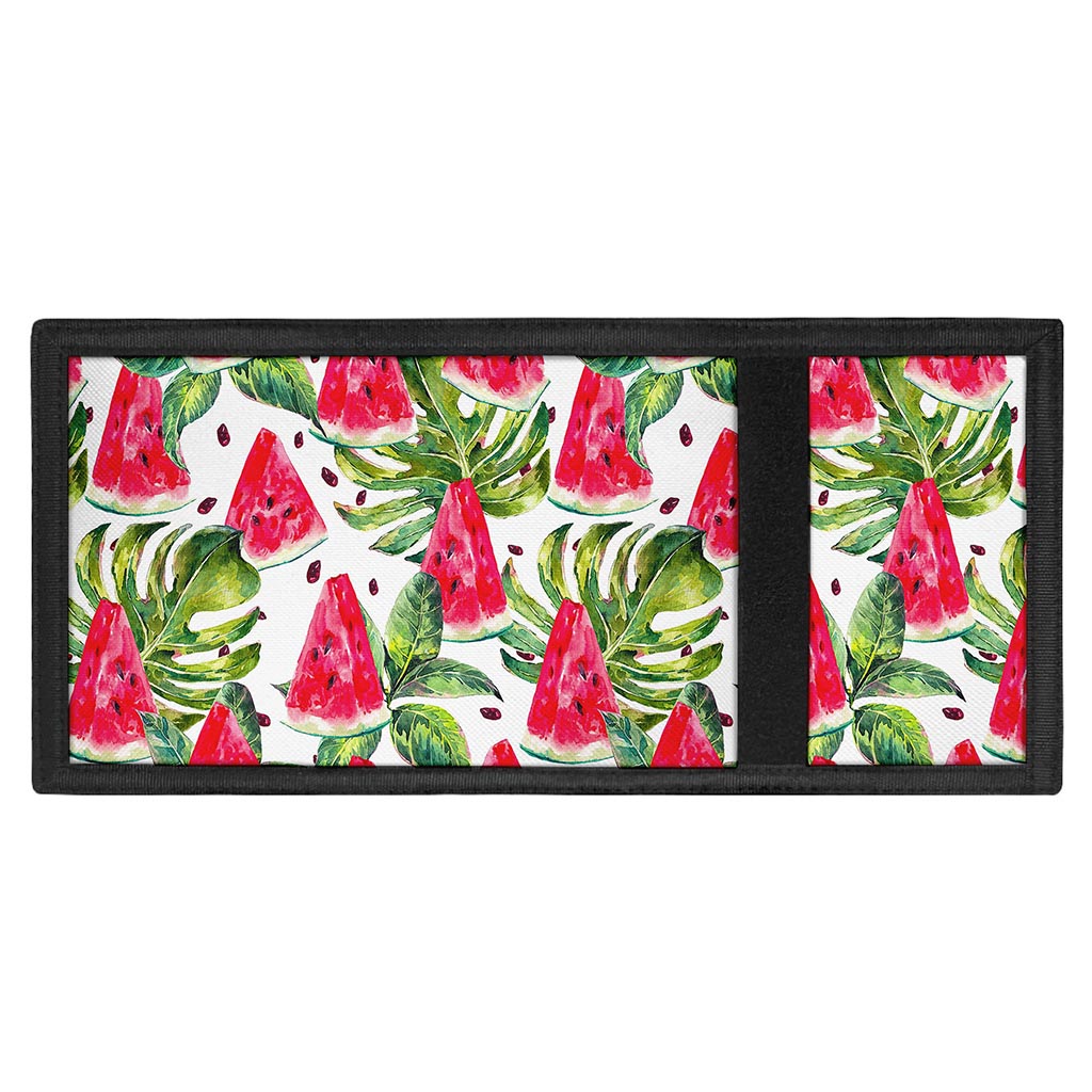 White Tropical Watermelon Pattern Print Trifold Wallet
