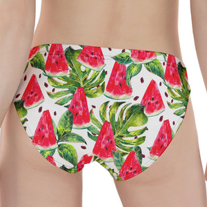 White Tropical Watermelon Pattern Print Women's Panties