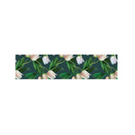 White Tulip Pattern Print Bed Runner