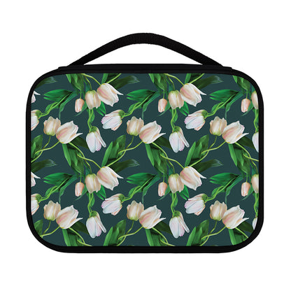 White Tulip Pattern Print Classic Bible Case