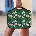 White Tulip Pattern Print Classic Bible Case