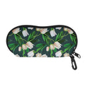 White Tulip Pattern Print Glasses Case