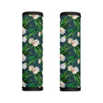 White Tulip Pattern Print Handle Covers