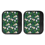 White Tulip Pattern Print Handle Covers