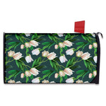 White Tulip Pattern Print Mailbox Cover