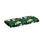 White Tulip Pattern Print Piano Keyboard Cover