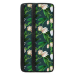 White Tulip Pattern Print Refrigerator Handle Covers