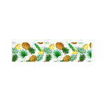 White Watercolor Pineapple Pattern Print Bed Runner