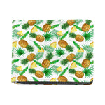 White Watercolor Pineapple Pattern Print Bifold Wallet