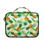White Watercolor Pineapple Pattern Print Briefcase Bible Bag