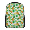 White Watercolor Pineapple Pattern Print Casual Backpack