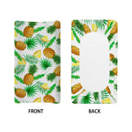 White Watercolor Pineapple Pattern Print Changing Pad Cover