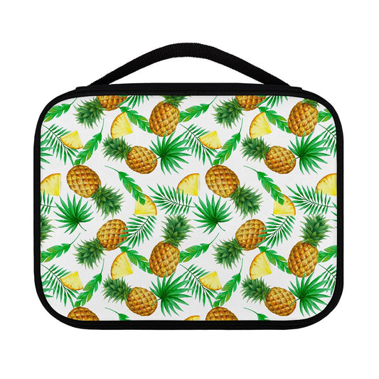 White Watercolor Pineapple Pattern Print Classic Bible Case