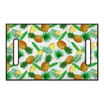 White Watercolor Pineapple Pattern Print Golf Cart Seat Cover