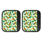 White Watercolor Pineapple Pattern Print Handle Covers