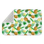 White Watercolor Pineapple Pattern Print Indoor Door Mat