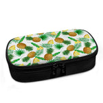 White Watercolor Pineapple Pattern Print Insulin Cooler Travel Case