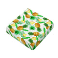 White Watercolor Pineapple Pattern Print Outdoor Seat Cushion Cover